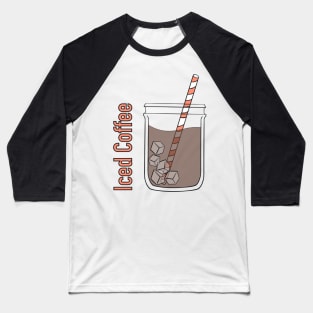 Iced Coffee Baseball T-Shirt